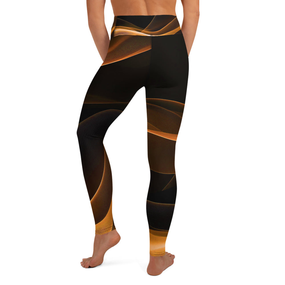 Dance Fitness Leggings. Yoga Pants. Gym or Workout High Waist Leggings. "Moovz" Streetwear by WickedYo.